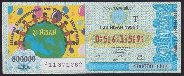 1996 23 NİSAN TAM BİLET