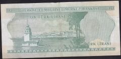 6.Emisyon 1.Tertip 10 Lira D67 043083 Çok Temiz+