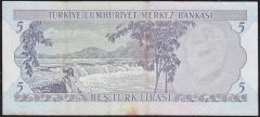 6.Emisyon 2.Tertip 5 Lira Z94 425910 Çok Temiz+