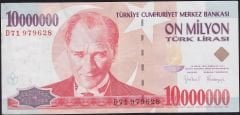 7.Emisyon 10 000 000 Lira D71 979628 Çok Temiz