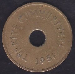 1951 YILI 2.5 KURUŞ ÇOK TEMİZ