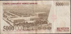 7.Emisyon 5 000 000 Lira M65 849267 Çok Temiz+
