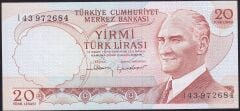 6.Emisyon 4.Tertip 20 Lira I43 972684 Çil