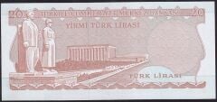 6.Emisyon 4.Tertip 20 Lira I43 972684 Çil