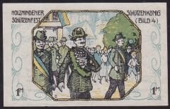 Almanya 1 Mark Notgeld 1922 Çil Filigranlı