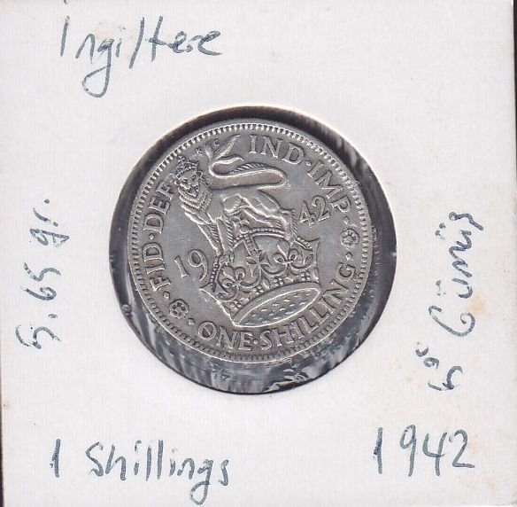 İngiltere 1 Şiling 1942 Gümüş