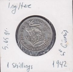 İngiltere 1 Şiling 1942 Gümüş