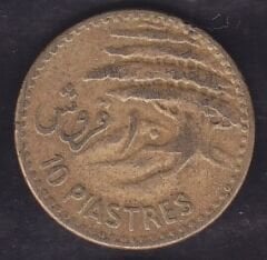 Lübnan 10 Piastre 1955
