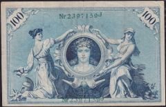 Almanya 100 Mark 1908 Çok Temiz+