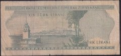 6.EMİSYON 1.TERTİP 10 LİRA C20 263884 TEMİZ