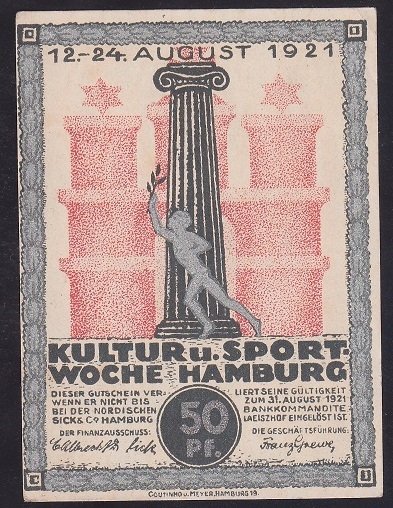 ALMANYA 50 PFENNİNG 1921 ÇİL