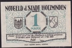Almanya 1 Mark Notgeld 1922 Çilaltı Çil Filigranlı