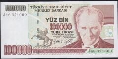 7.Emisyon 3.Tertip 100000 Lira J48 321000 Çil