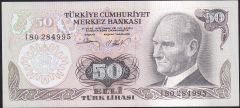 6.Emisyon 2.Tertip 50 Lira I80 284995 Çil