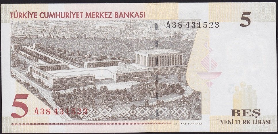 8.Emisyon 5 YTL A38 431523 Çilaltı Çil