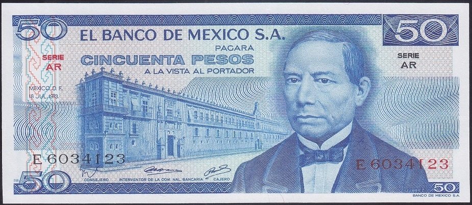 MEKSİKA 50 PESOS 1973 ÇİLALTI ÇİL