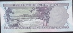 6.Emisyon 2.Tertip 5 Lira L02 105736 Çilaltı Çil