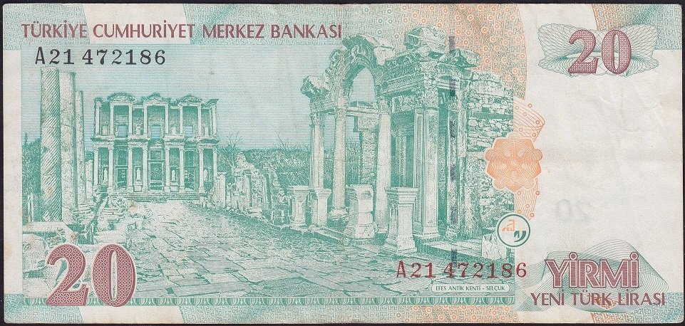 8.Emisyon 20 YTL A21 472186 Çok Temiz