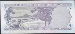 6.Emisyon 1.Tertip 5 Lira E14 212656 Çilaltı