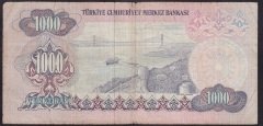6.EMİSYON 1.TERTİP 1000 LİRA A15 168936 TEMİZ