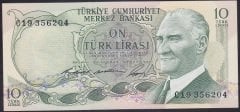 6.EMİSYON 1.TERTİP 10 LİRA C19 356204 ÇİLALTI ÇİL