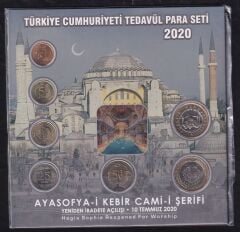 2020 Türkiye Cumhuriyeti Tedavul Ayasofya Hatira Seti Çil