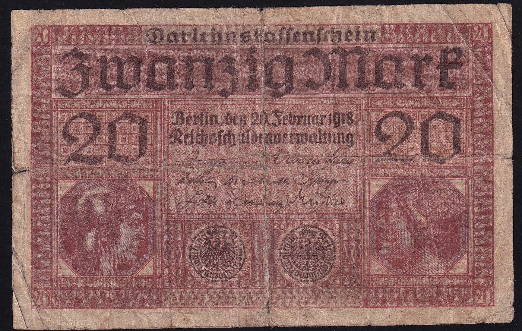 Almanya 20 Mark 1918 İyi