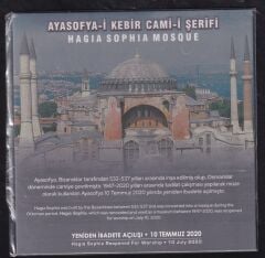 2020 Türkiye Cumhuriyeti Tedavul Ayasofya Hatira Seti Çil