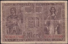 Almanya 20 Mark 1918 Çok Temiz