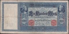 Almanya 100 Mark 1909 Çok Temiz