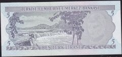 6.Emisyon 2.Tertip 5 Lira K87 351486 Çil