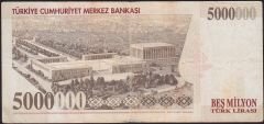 7.Emisyon 5 000 000 Lira G66 266870 Çok Temiz