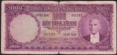5.Emisyon 1.Tertip 1000 Lira B18 05333 Temiz