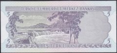 6.Emisyon 1.Tertip 5 Lira D87 409406 Çilaltı Çil