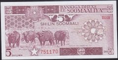 SOMALİ 5 ŞİLİN 1983 ÇİL