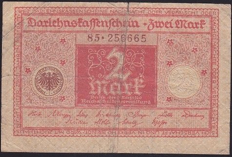 ALMANYA 2 MARK 1920 TEMİZ