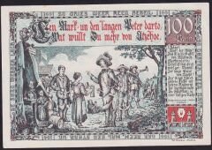 Almanya 1 Mark Notgeld 1920 Çil Filigranlı