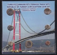 Türkiye Cumhuriyeti Tedavül Madeni Para Seti Çanakkale