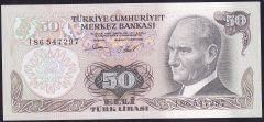6.Emisyon 2.Tertip 50 Lira I86 547297 Çil