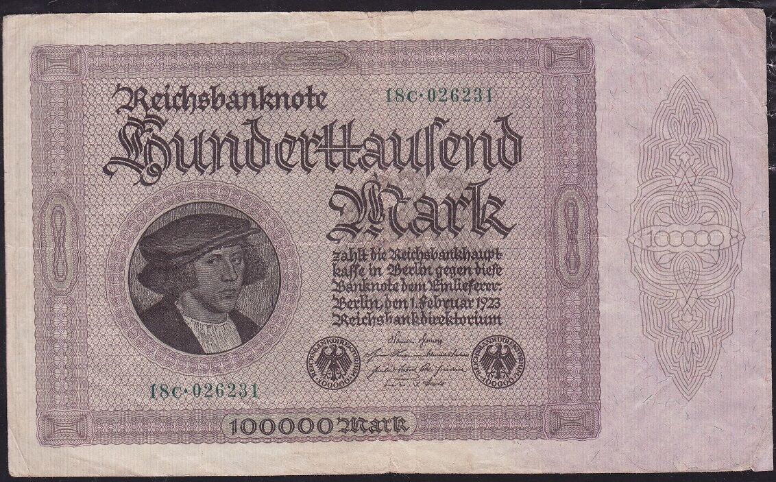 Almanya 100000 Mark 1923 Çok Temiz