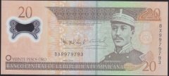 Dominik Cumhuriyeti 20 Pesos 2009 Çil Polymer Pick182a