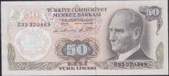 6.Emisyon 1.Tertip 50 Lira D33 320469 Çilaltı Çil