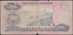 6.Emisyon 1.Tertip 1000 Lira C10 049352 İyi