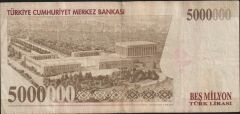 7.Emisyon 5 000 000 Lira M17 212638 Çok Temiz
