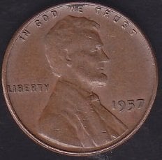 AMERİKA 1 CENT 1957