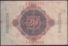 Almanya 20 Mark 1914 Çok Temiz