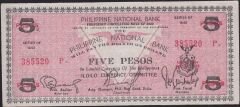 Filipinler 5 Pesos 1943 Çil ( Acil İhtiyaç Parası )
