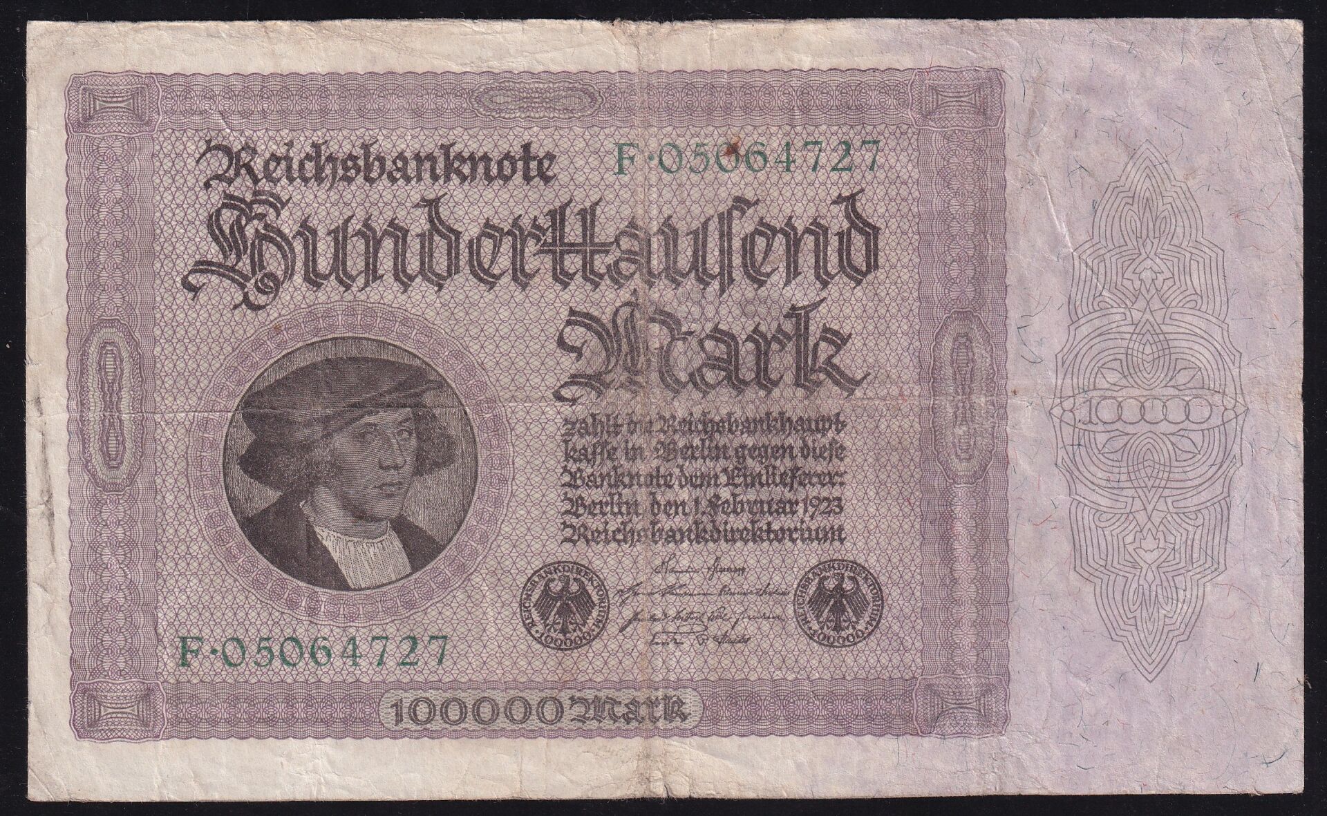 Almanya 100000 Mark 1923 Çok Temiz