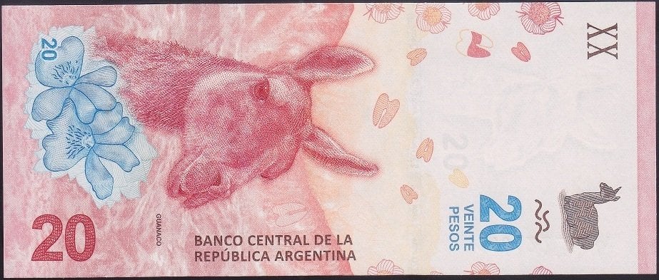 Arjantin 20 Pesos 2017 Çil Pick 361