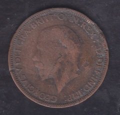 İNGİLTERE HALF (1/2) PENNY 1928